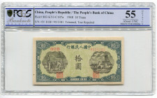 China Peoples Bank Of China 10 Yuan 1948 PCGS 55
P# 803