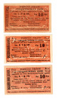 Armenia 10 Roubles 1919 3 Types of Reverse Print
P# 2a, 15a; XF-aUNC