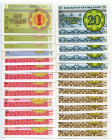 Kazakhstan Lot of 26 Notes 1993 
P# 1-2-4-5-6; UNC