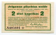 Latvia Jelgawa 2 Kopeks 1915 
Grabowski LE36b; UNC