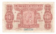 Lithuania 1 Litas 1922 
P# 13; Rare; F