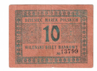 Russia - Poland Wilno 10 Marek 1920
Kardakov# 19.101.7; Rare; VF