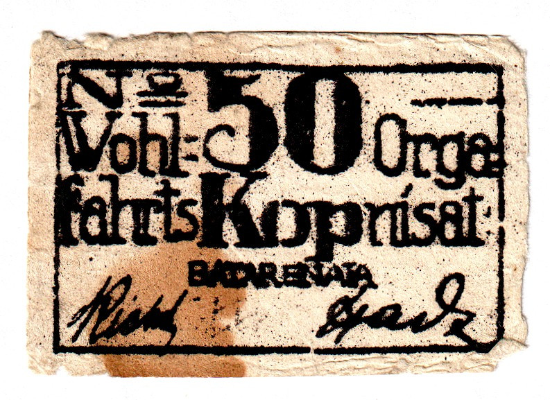 Russia - Siberia Batareinaya Prisoner of War Camp 50 Kopeks 1919 Old Forgery
Ra...