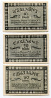 Russia - Ukraine Vinogradov 10 - 20 - 50 filler 1919
Ryab. NL; UNC