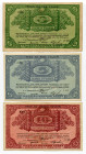 Russia - North Archangel 3 - 5 - 10 Roubles 1918 (ND)
P# S101a - S120a - S103a; XF-AUNC