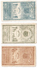 Russia - Far East Amur Zemstvo 1-3-5 Roubles 1917
P# S1222-1224; XF-AUNC