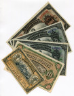 Russia - Far East Priamur Region Lot of 5 Notes 1920
P# S1145, S1247, S1248 & S1249; 1, 10, 2 x 25 & 100 Roubles; VF-XF