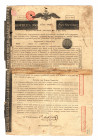 Russia Goverment Loan 960 Roubles 148 Pounds 1822
One of the first state loans of the Russian Empire with the personal signature of the famous banker...