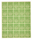 Russia - RSFSR 3 Roubles 1919 Full List 25 Uncut Pieces
P# 83; XF