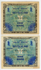 Germany - Third Reich 2 x 1 Mark 1944 Allied Occupation
P# 192a; Allied Occupation - WW II; VF-XF