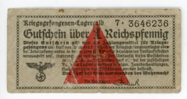 Germany - Third Reich Lagergeld 1 Reichspfennig 1939 - 1945 (ND)
Ro# 515; F-VF