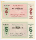 Germany - DDR Oberhoff Interhotel "Panorama" 2 & 5 Mark 1984 Substitute Money
Substitute Money of the Interhotel "Panorama", Oberhof. XF-AUNC