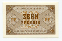 Germany - FRG 10 Pfennig 1967 (ND) Bundeskassenschein
P# 26; UNC