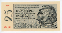 Czechoslovakia 25 Korun 1958
P# 58a; #S10 656501; UNC