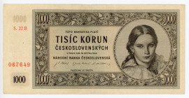 Czechoslovakia 1000 Korun 1945
P# 74a; # S.22B 067649; XF+
