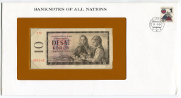 Czechoslovakia 10 Korun 1960 First Day Cover (FDC)
P# 88c; # E 04 397547; 31th of January 1984; UNC