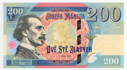 Czech Republic 200 Zlatych 2020 Specimen "Josef Mánes"
Fantasy Banknote; Limited Edition; Made by Matej Gábriš; BUNC