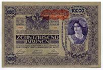 Austria 10000 Kronen 1919 (1918)
P# 62a; # 1373 57306; UNC