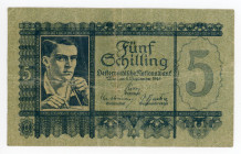 Austria 5 Schilling 1945
P# 121; KK# 228b; N# 218054; VF