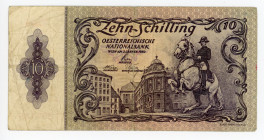 Austria 10 Schilling 1950
P# 128, N# 295465; # 1769 037135; 2nd Issue; VF