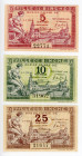 Belgium Ville de Binche 5 - 10 - 25 Centimes 1918 Notgelds
Emergency Notes; UNC