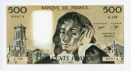 France 500 Francs 1983
P# 156; # A.169 86874; UNC