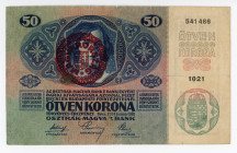 Hungary 50 Korona 1914 (1920) (ND)
P# 25; # 1021 541486;