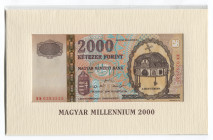 Hungary 2000 Forint 2000
P# 186a; # MM 0282525; In Original Mint's Envelope; UNC