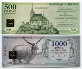 Hungary 500 & 1000 Bocskai Korona 2012
Local Money; UNC; Set 2 Pcs