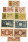 Italy Lot of 10 Banknotes 1944
P# 29а; 29b; 29c; 30a; 30b; 31a; 31b; 31c; 32a; 32b