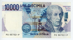 Italy 10000 Lire 1984
P# 112a; "Alessandro Volta"; aUNC