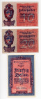 Liechtenstein 10 - 20 - 50 Heller 1920 (ND)
P# 1 - 2 - 3; Johann II; UNC