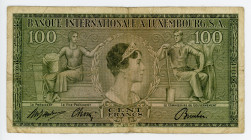 Luxembourg 100 Francs 1956
P# 13a; # N46 0672 1137672; F