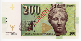 Macedonia 200 Denari 2013 Specimen "Skopje Aqueduct"
Fantasy Banknote; Limited Edition; Made by Matej Gábriš; BUNC