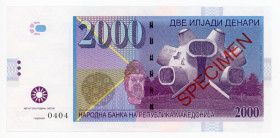 Macedonia 2000 Denari 2013 Specimen "Memorial Ilinden"
Fantasy Banknote; Limited Edition; Made by Matej Gábriš; BUNC