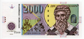 Macedonia 2000 Denari 2013 Specimen "Church of St. George, Staro Nagoričane"
Fantasy Banknote; Limited Edition; Made by Matej Gábriš; BUNC