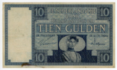 Netherlands 10 Gulden 1931
P# 43c; # YO 049617; VG