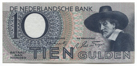 Netherlands 10 Gulden 1944
P# 59; # 6BW 039567; "Staalmeester"; AUNC-UNC