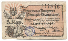 Poland 5 Kopeks 1914
Częstochowskie Towarzystwo Poźyczkowo Oszczednościowe; # 117846; VF