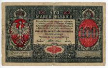 Poland 100 Marek 1916
P# 15; #A3575540; VG