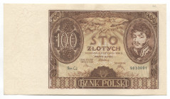 Poland 100 Zlotych 1934
P# 75; # CJ 9853091; XF-AUNC