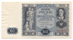 Poland 20 Zlotych 1936
P# 77; # DT8583397; AUNC