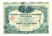 Algeria France Colony Loan 100 Francs 1928
# 024983; AUNC