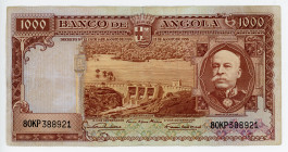 Angola 1000 Escudos 1956
P# 91; #8OKP388921; VF