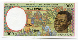 Central African States Cameroon 1000 Francs 2000
P# 102Cg; # C 0029069793; UNC