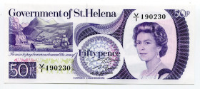 Saint Helena 50 Pence 1979 (ND)
P# 5a; # V/I 190230; Elizabeth II; UNC