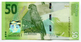 Seychelles 50 Rupees 2016
P# 49; # BB056961; UNC