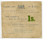 South Africa Boer War 1 Shilling 1900 Siege of Mafeking
P# S651a; # A 2916; F