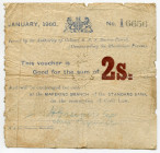 South Africa Boer War 2 Shilling 1900 Siege of Mafeking
P# S652a; # A 6656; F