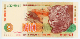 South Africa 200 Rand 1999
P# 127b; # AC6299702E; UNC